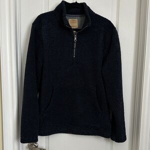 Men's Classic Black Zip-Up Sweater